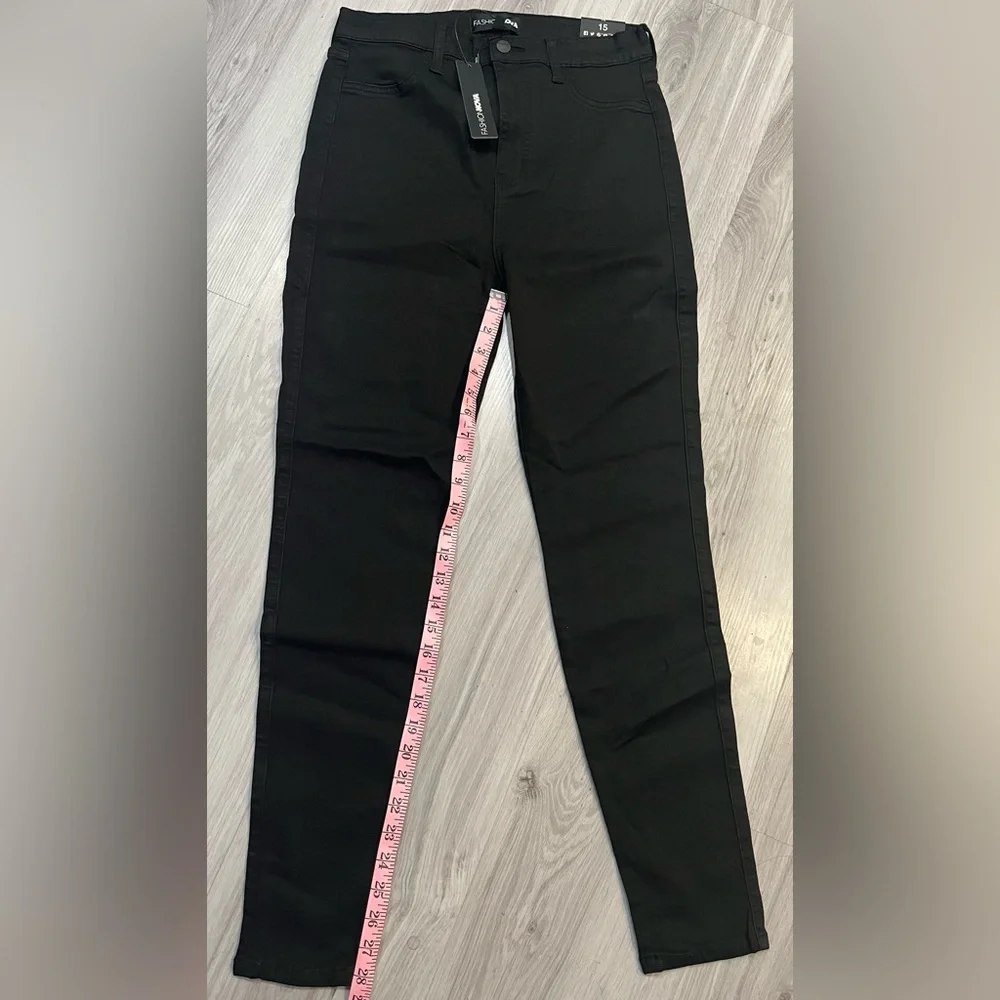 Fashion Nova Classic Black Denim size‎ #15